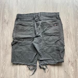Y2k dickies black cutoff cargo shorts